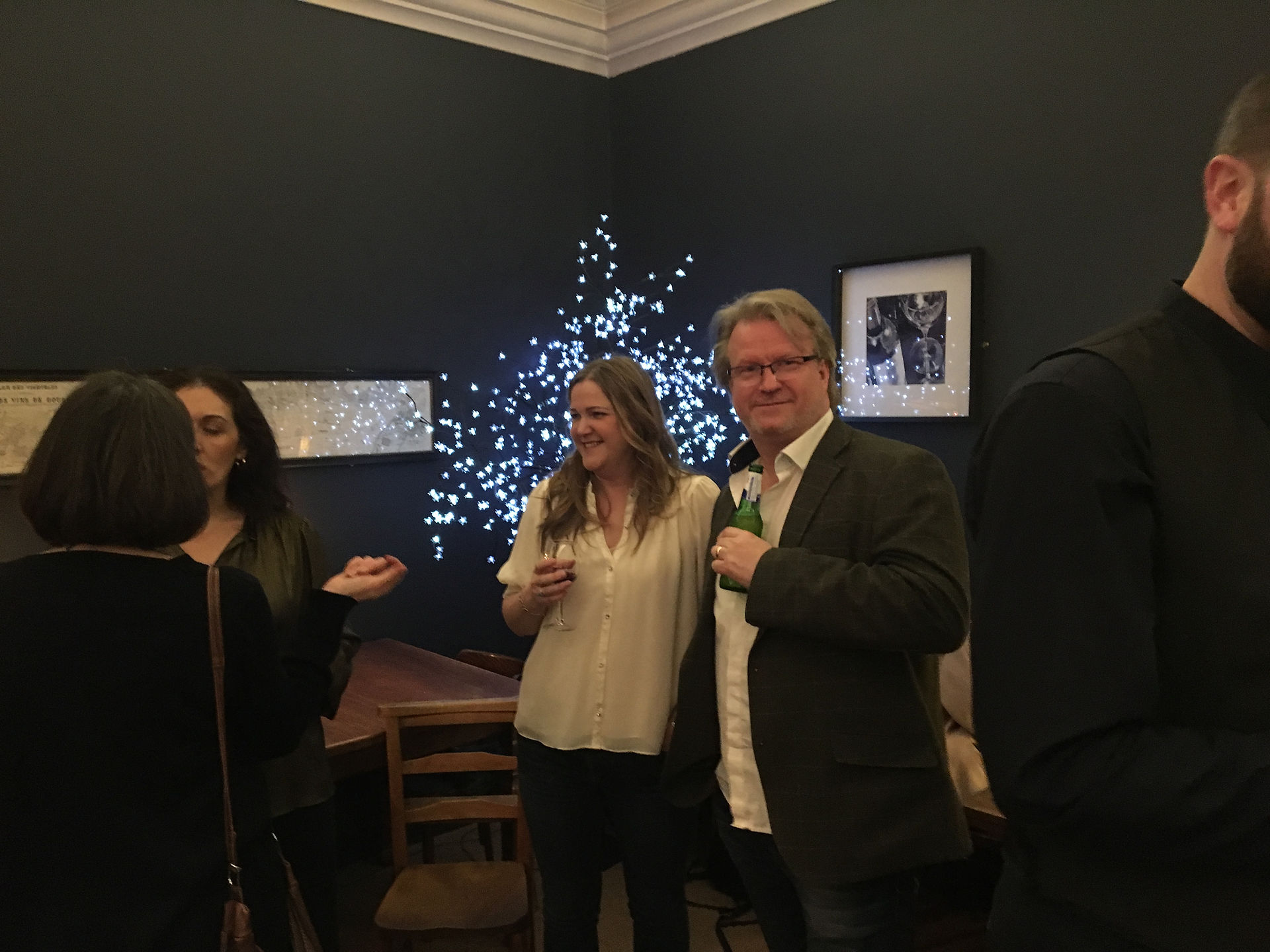 Jay Johnstone (Artist), with Claire Leonard (Design team) and Gwen.