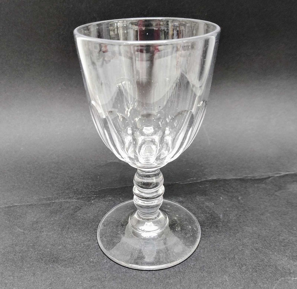 Thumbnail: A Fine Set Of French Cut Wine Goblets