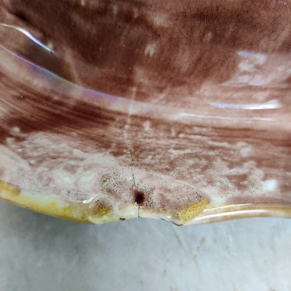 Thumbnail: 'Eat Thy Bread With Thankfulness' Majolica Platter