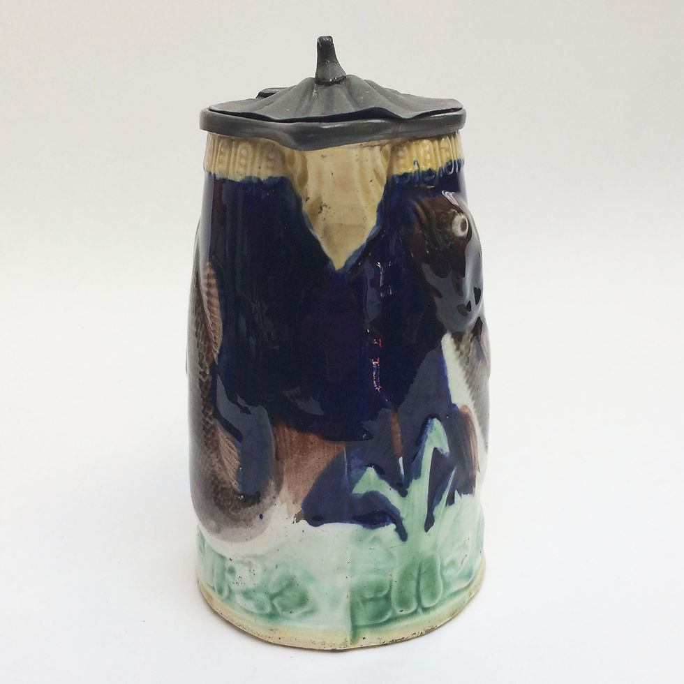 Thumbnail: Majolica Fish Jug