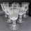 Thumbnail: A Fine Set Of French Cut Wine Goblets