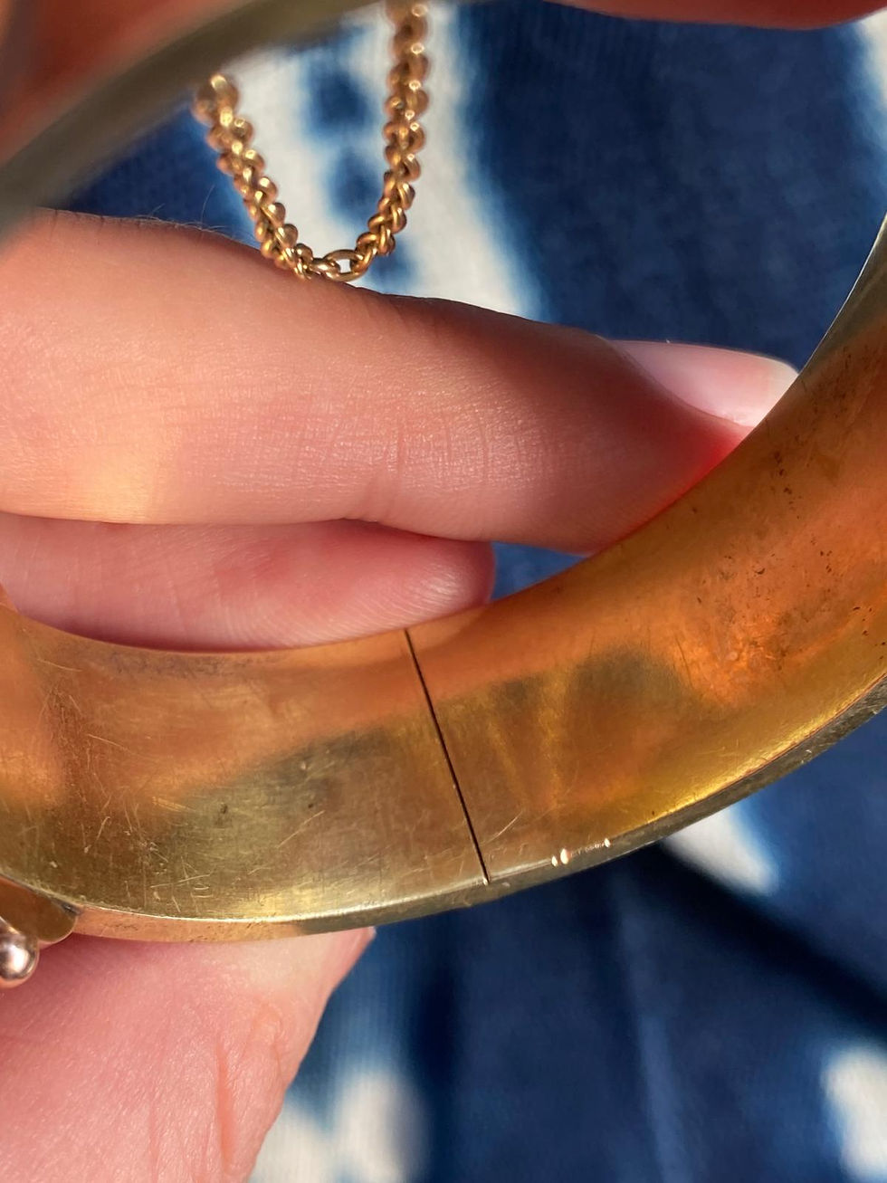 Thumbnail: Gold Buckle Bangle