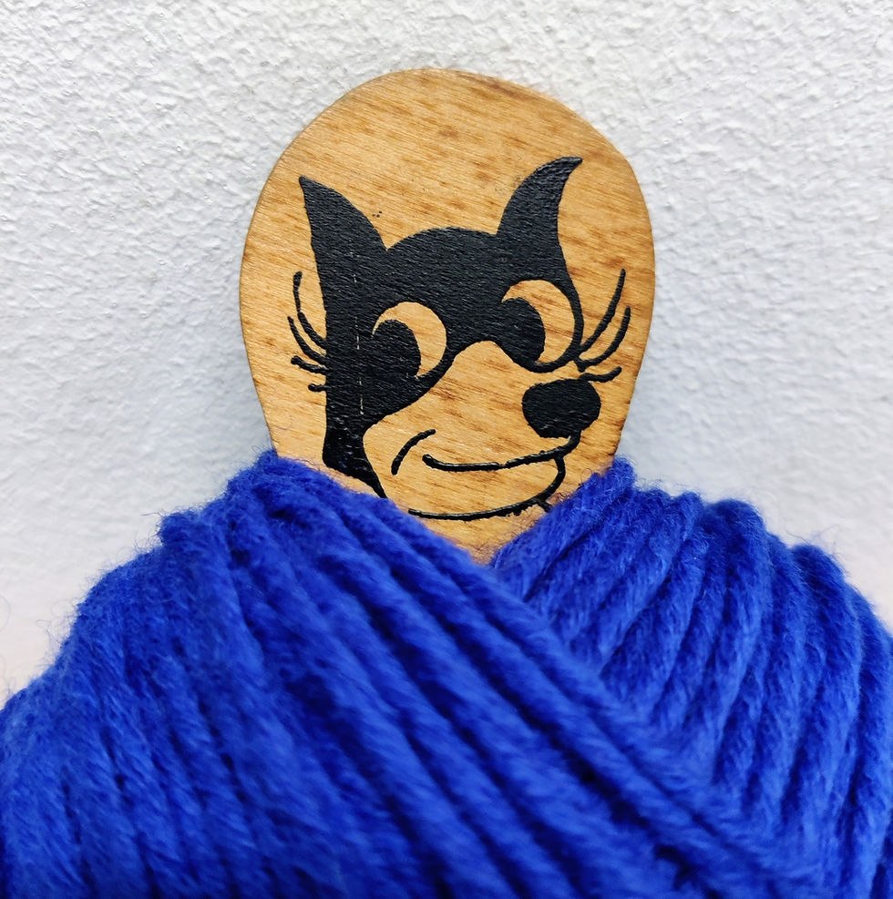 Thumbnail: 'Felix Keeps On Knitting' Wool Winder Knitting Aid