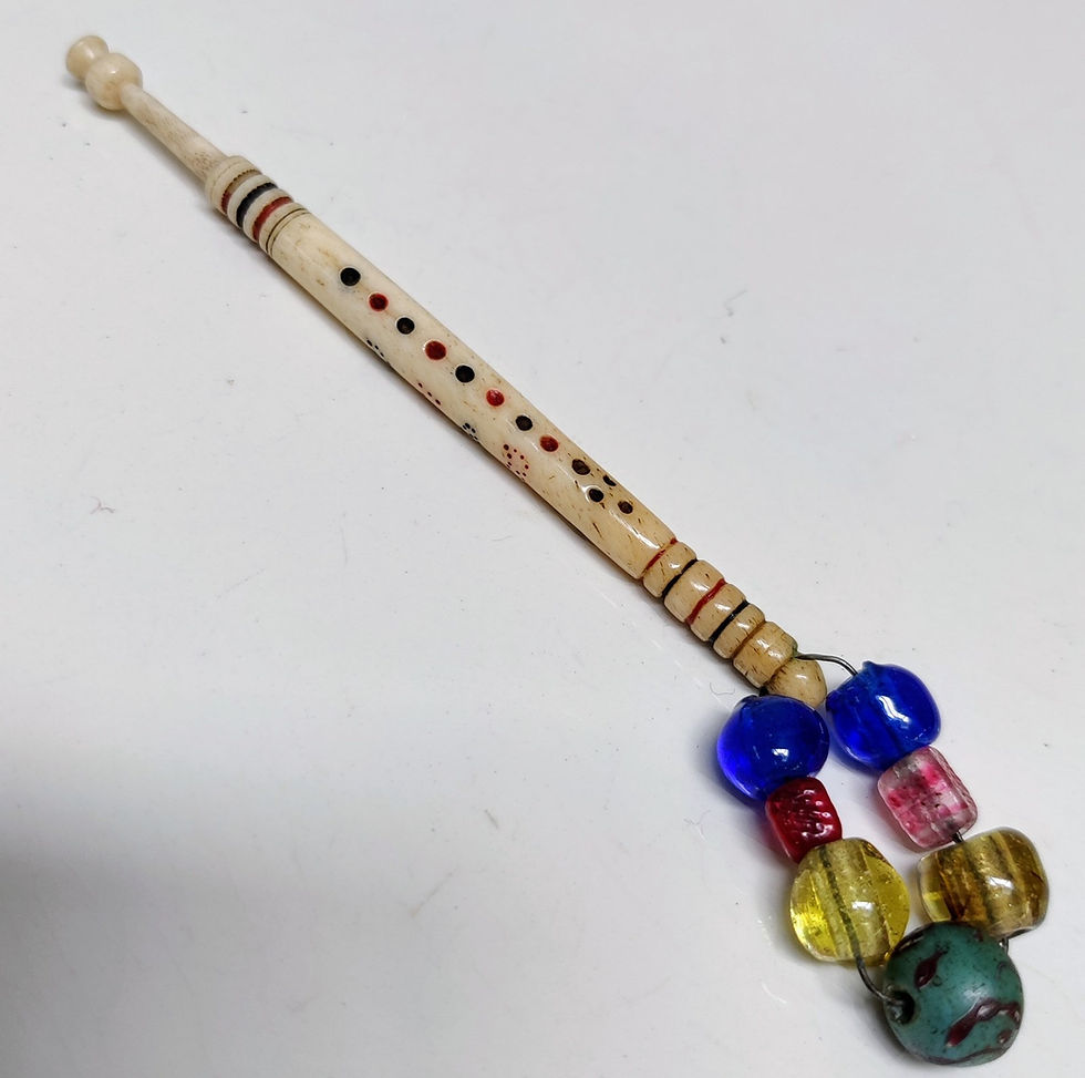 Thumbnail: 'Dear James' Bone Lace Making Bobbin