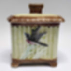 Thumbnail: A Majolica Tea Trio Set
