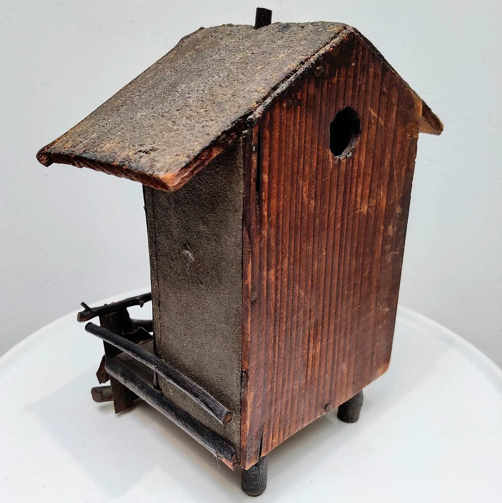 Thumbnail: Charming Folk Art Black Forest Weather House