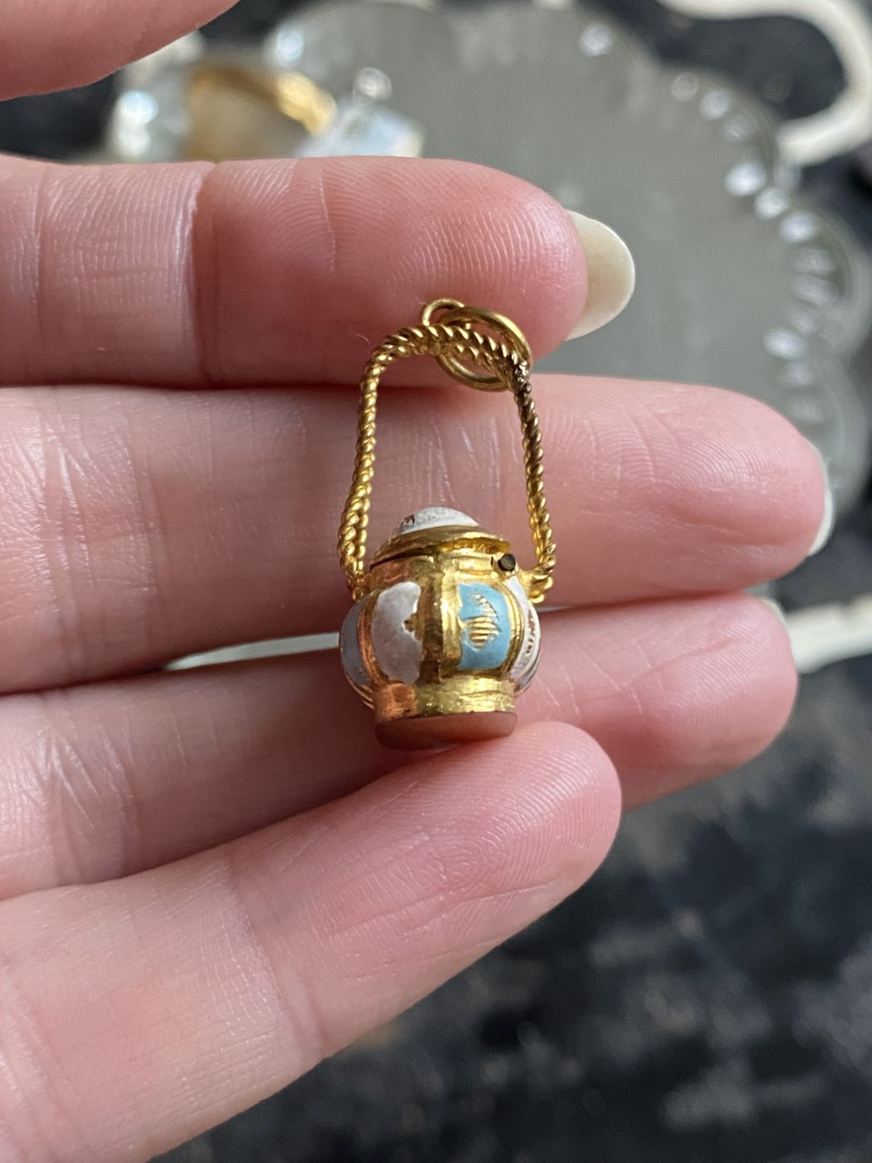 Thumbnail: Georgian Enamelled Basket