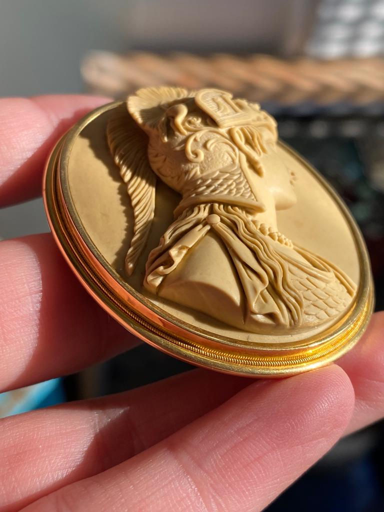 Thumbnail: Boxed Lava Pendant Of Athena