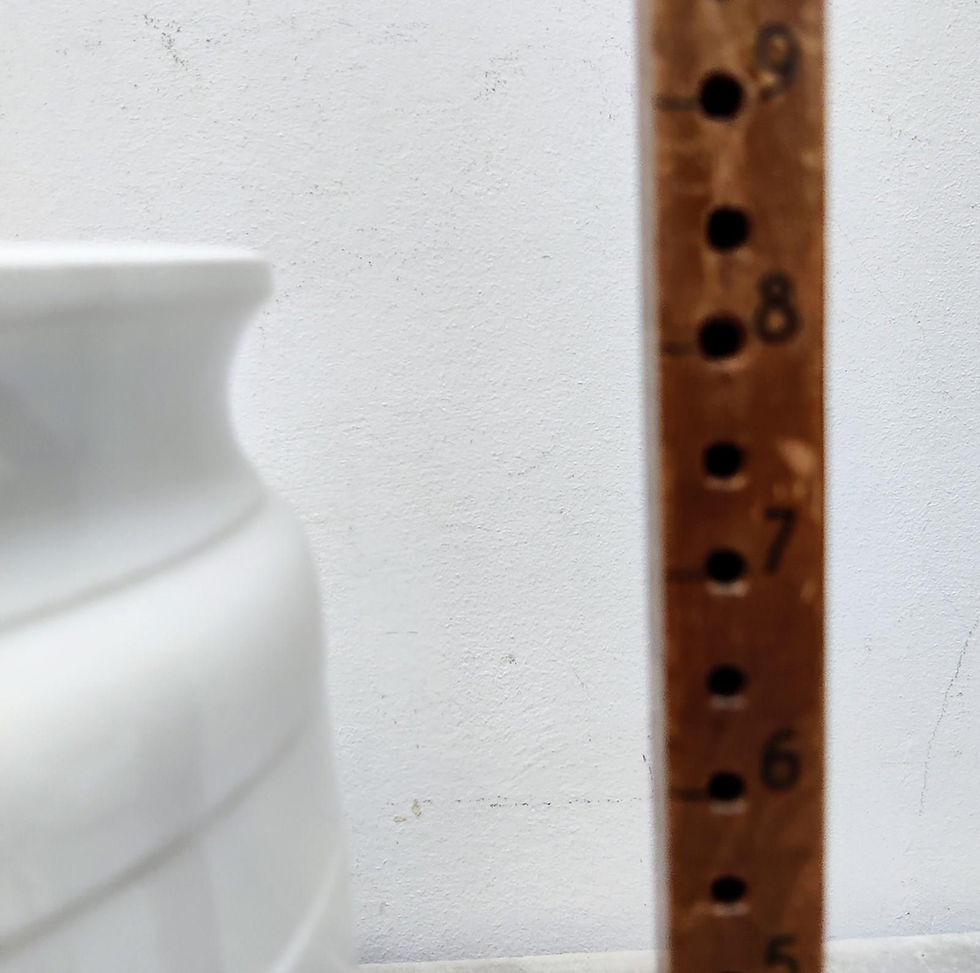 Thumbnail: Huge Cream Banded Kitchen Jar