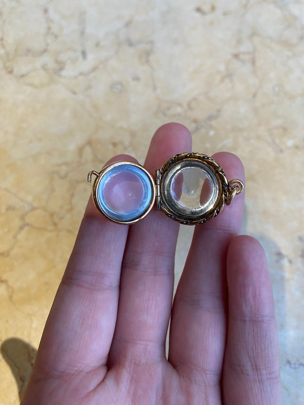 Thumbnail: High Carat Fat Pool Of Light Locket