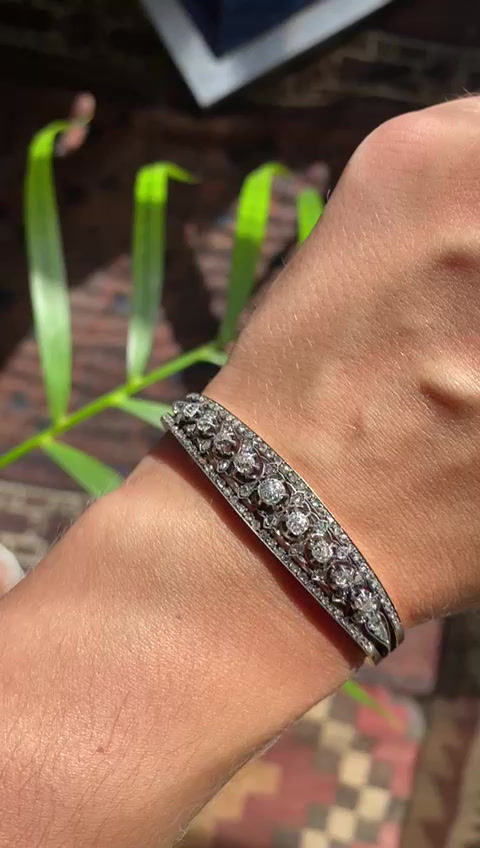 Thumbnail: C19th French Diamond Row Bracelet