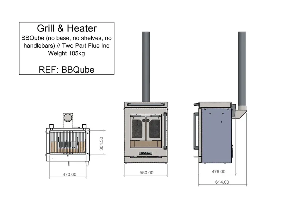 Thumbnail: BBQube For Outdoor Kitchen: Grill & Heater