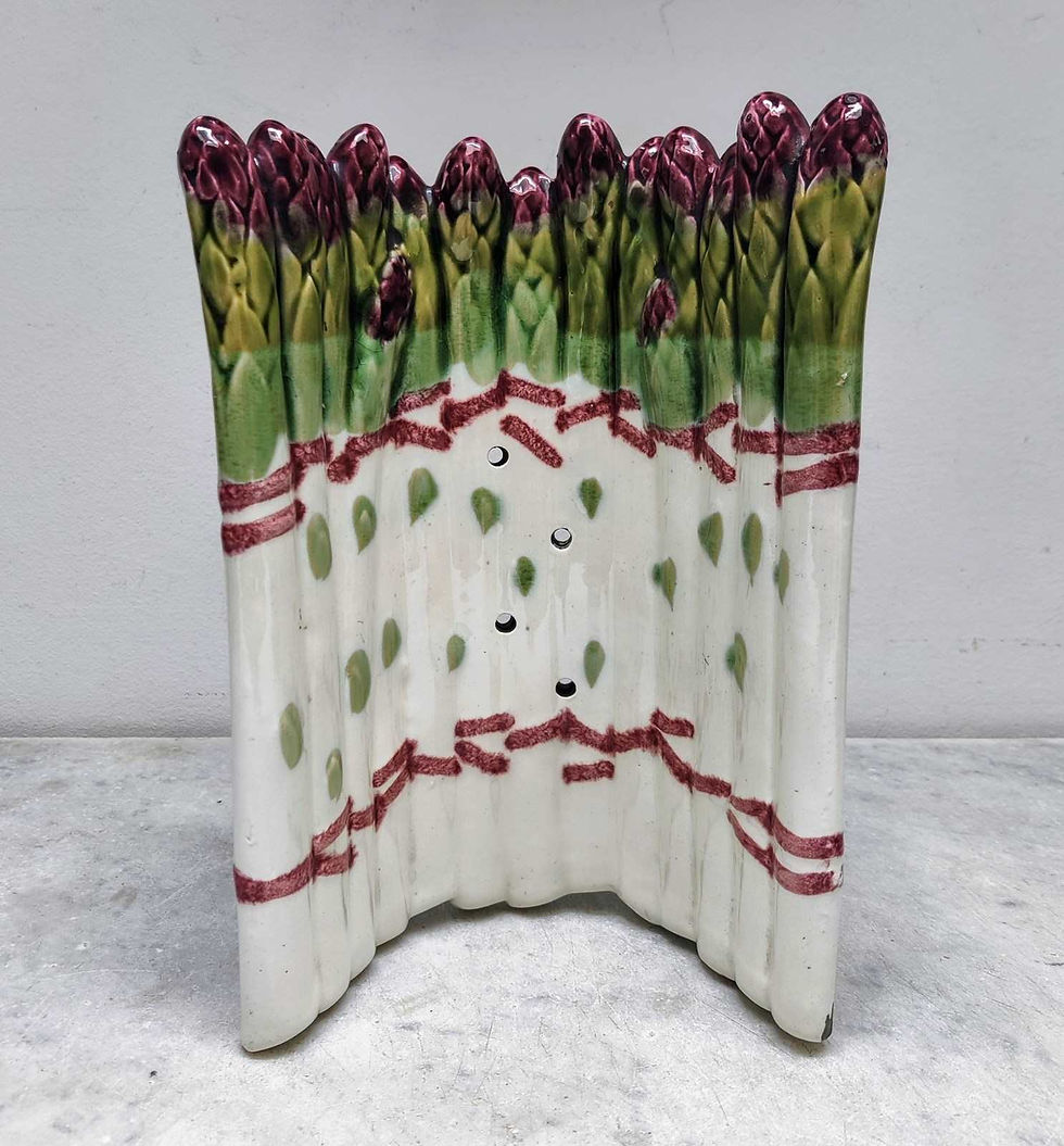 Thumbnail: Fabulous Luneville Asparagus Server & Platter