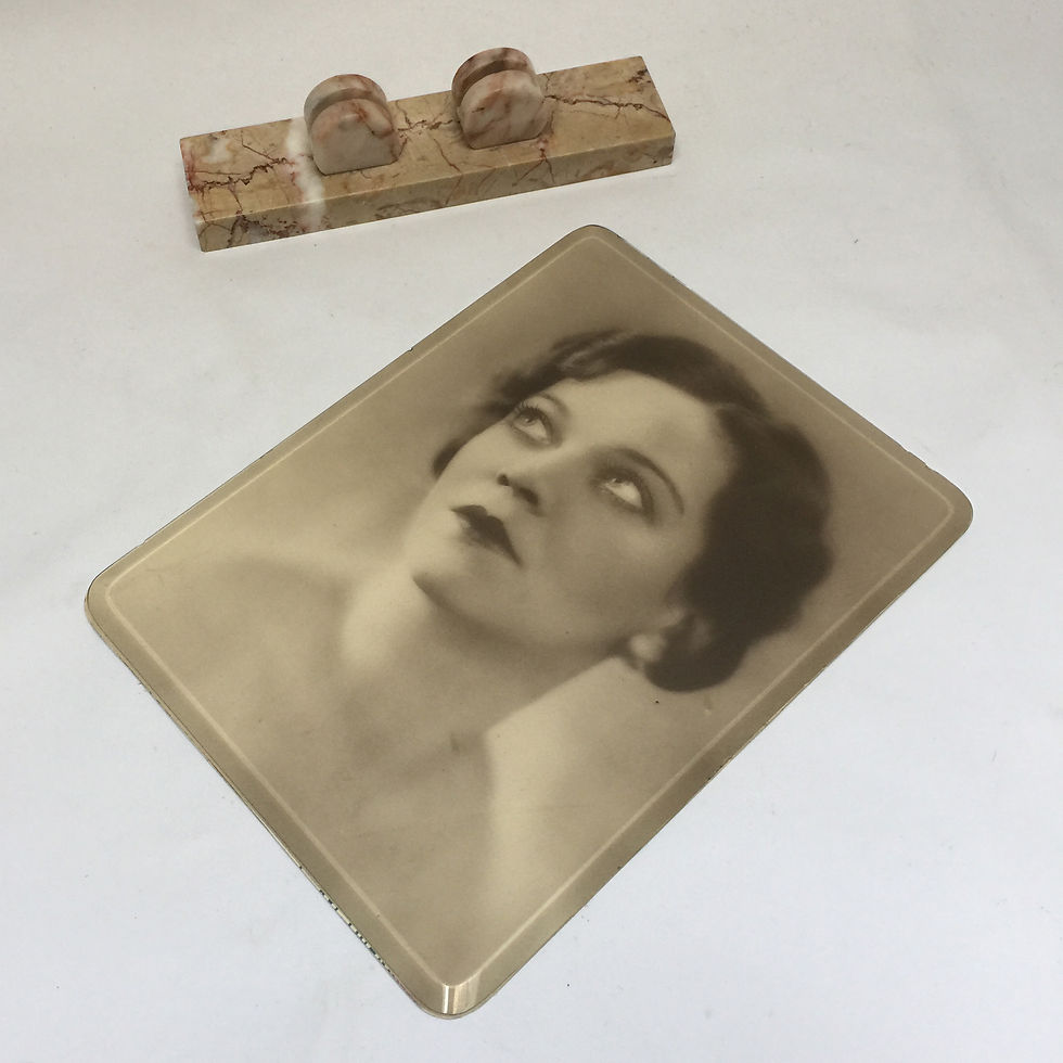 Thumbnail: French Art Deco Marble Based Picture Frames