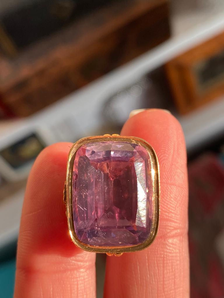 Thumbnail: High Carat Large & Flamboyant Amethyst Georgian Fob