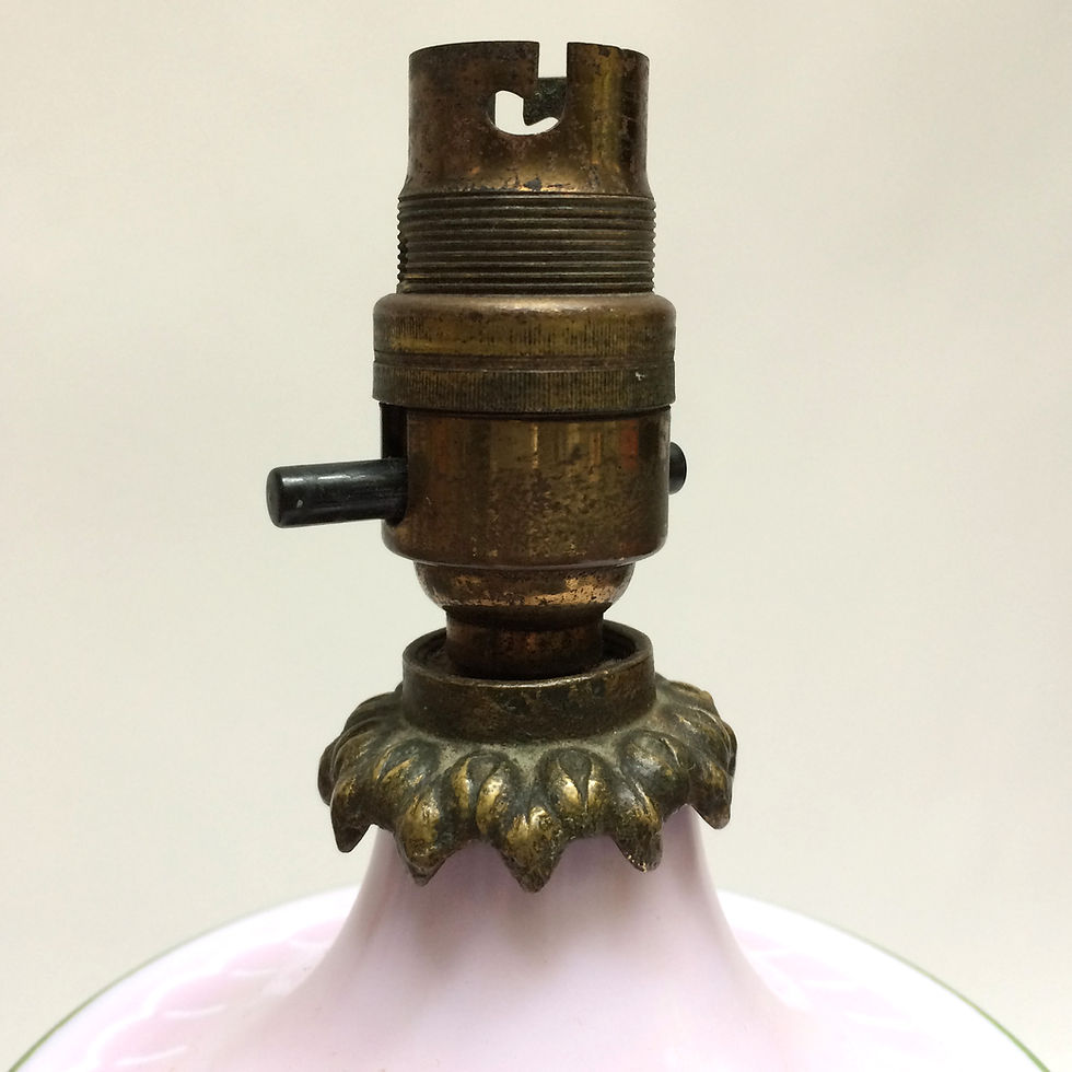 Thumbnail: Fabulous Opaline Glass Table Lamp