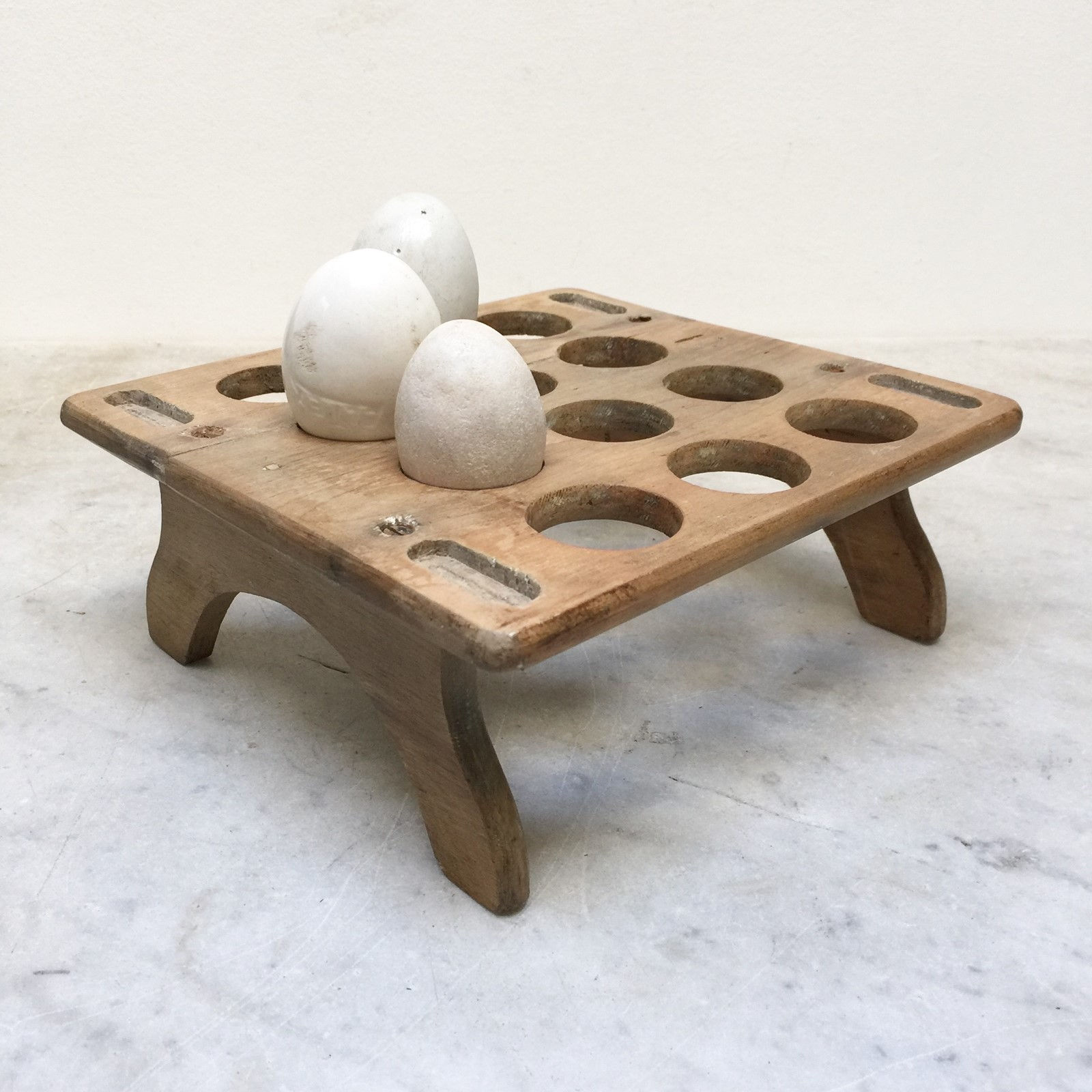 Wooden Egg For A Dozen Eggs