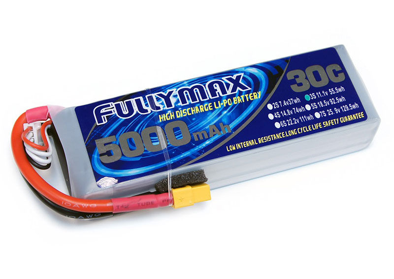 FullymaX LiPo Battery 3S 11.1V 5000mAh 30C XT60
