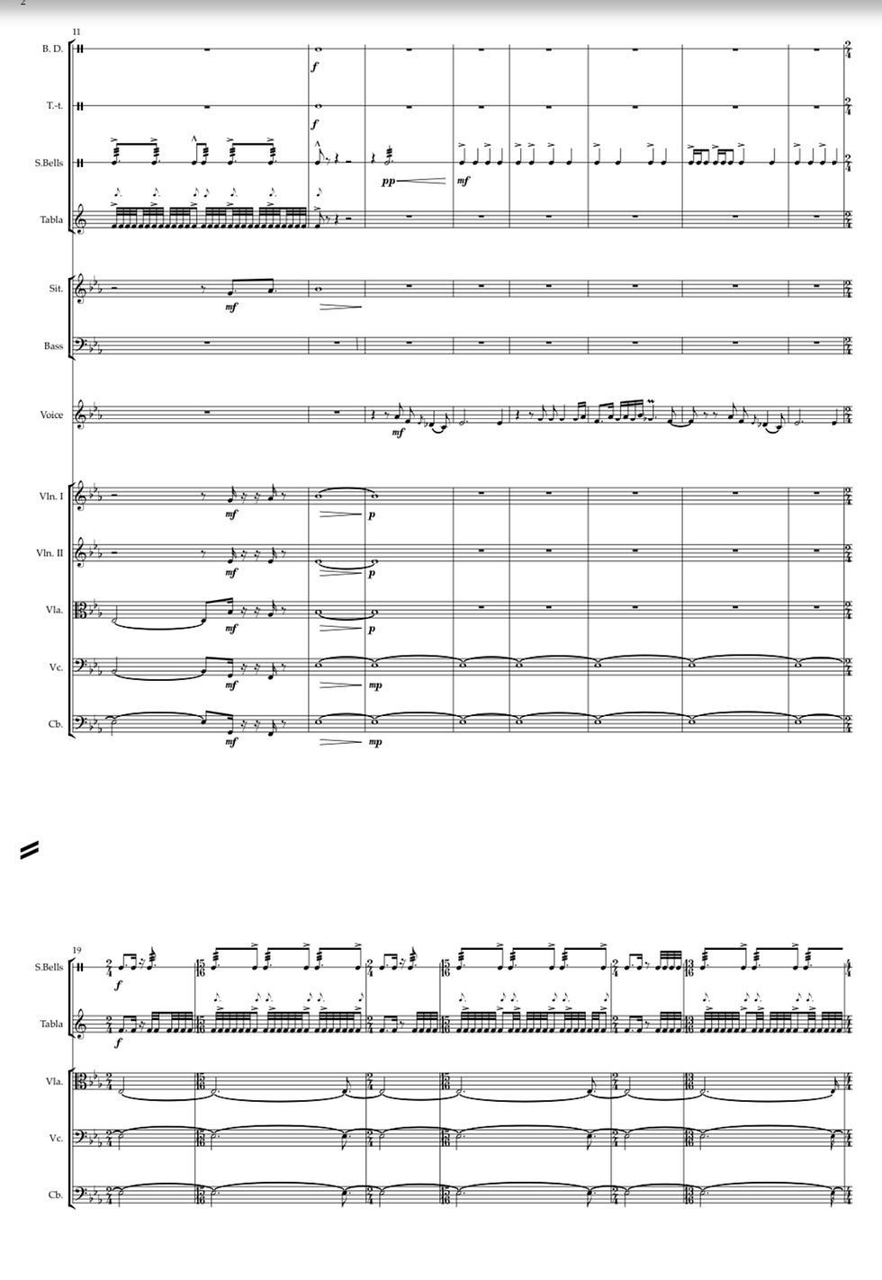 थंबनेल: Mere Dholna | Symphony Orchestra Sheet Music | Score & Parts