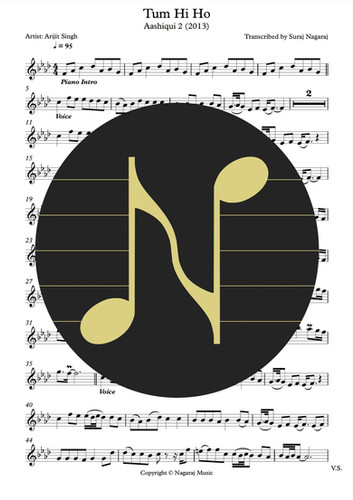 Piano Tum Hi Ho Cover Tum Hi Ho (Solo Sheet Music)