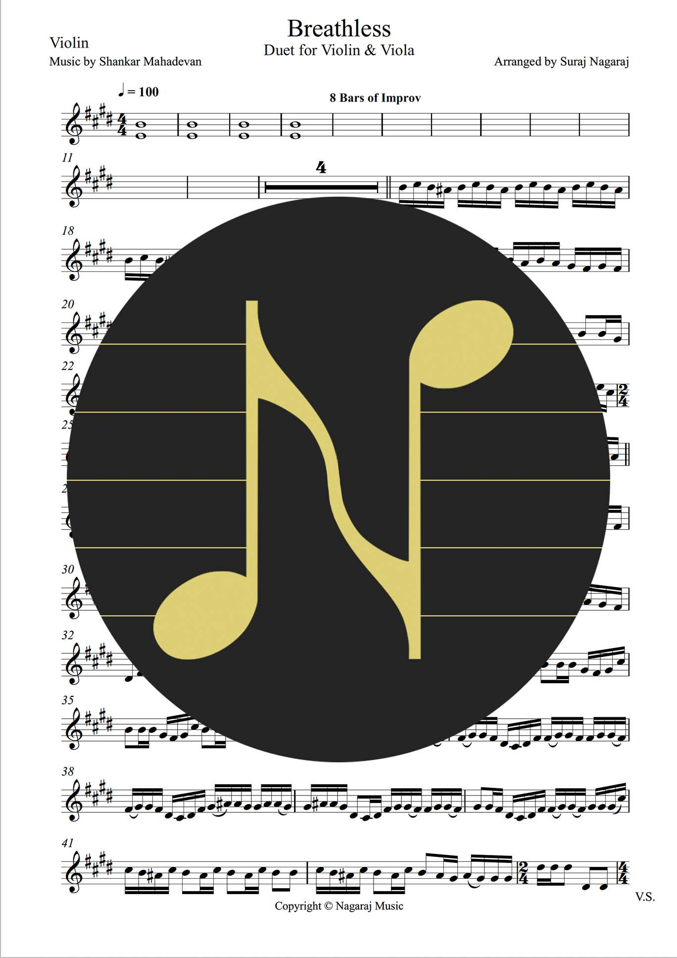 Breathless (Violin & Viola Duet)