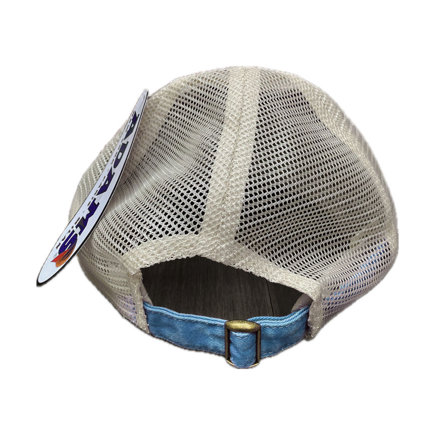 Thumbnail: Sandy Owls / White Black Patch / Aqua Blue Hat