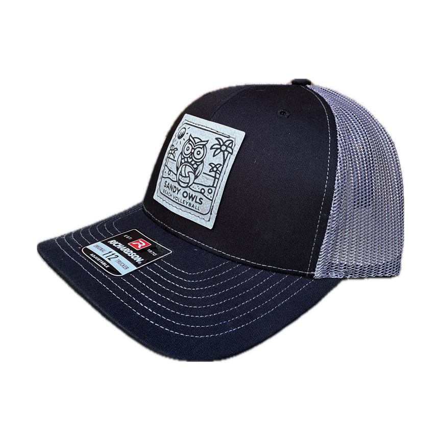 Thumbnail: FAU Sandy Owls / White Black Patch / Black Grey Hat