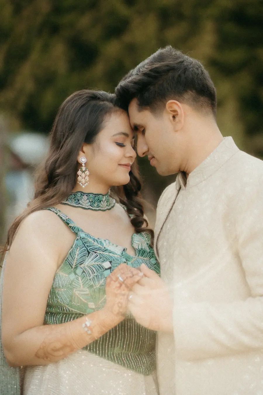 A moment of romance in the hills captured by Prism Eye Productions
