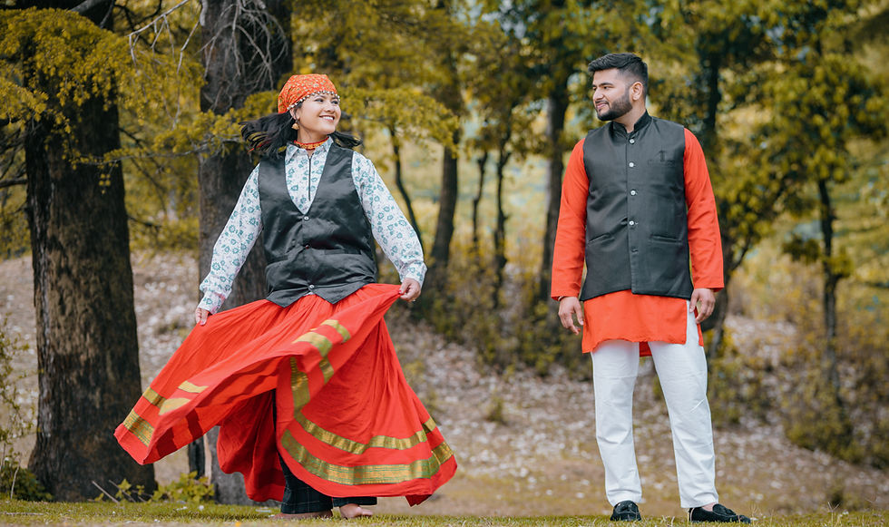 Garhwali Pre Wedding Shoot Traditional