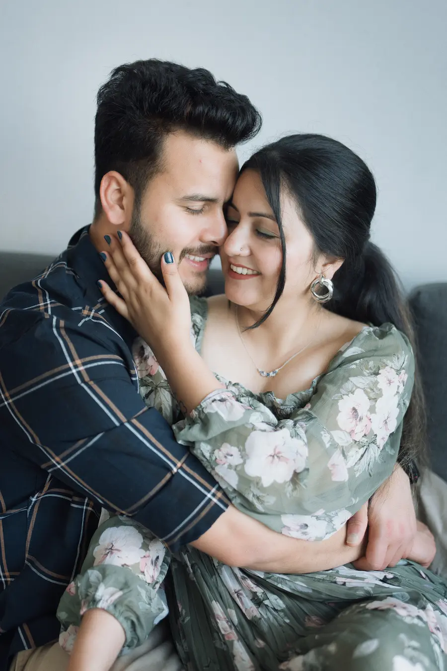 Our favourite couple posing for their pre-wedding photoshoot