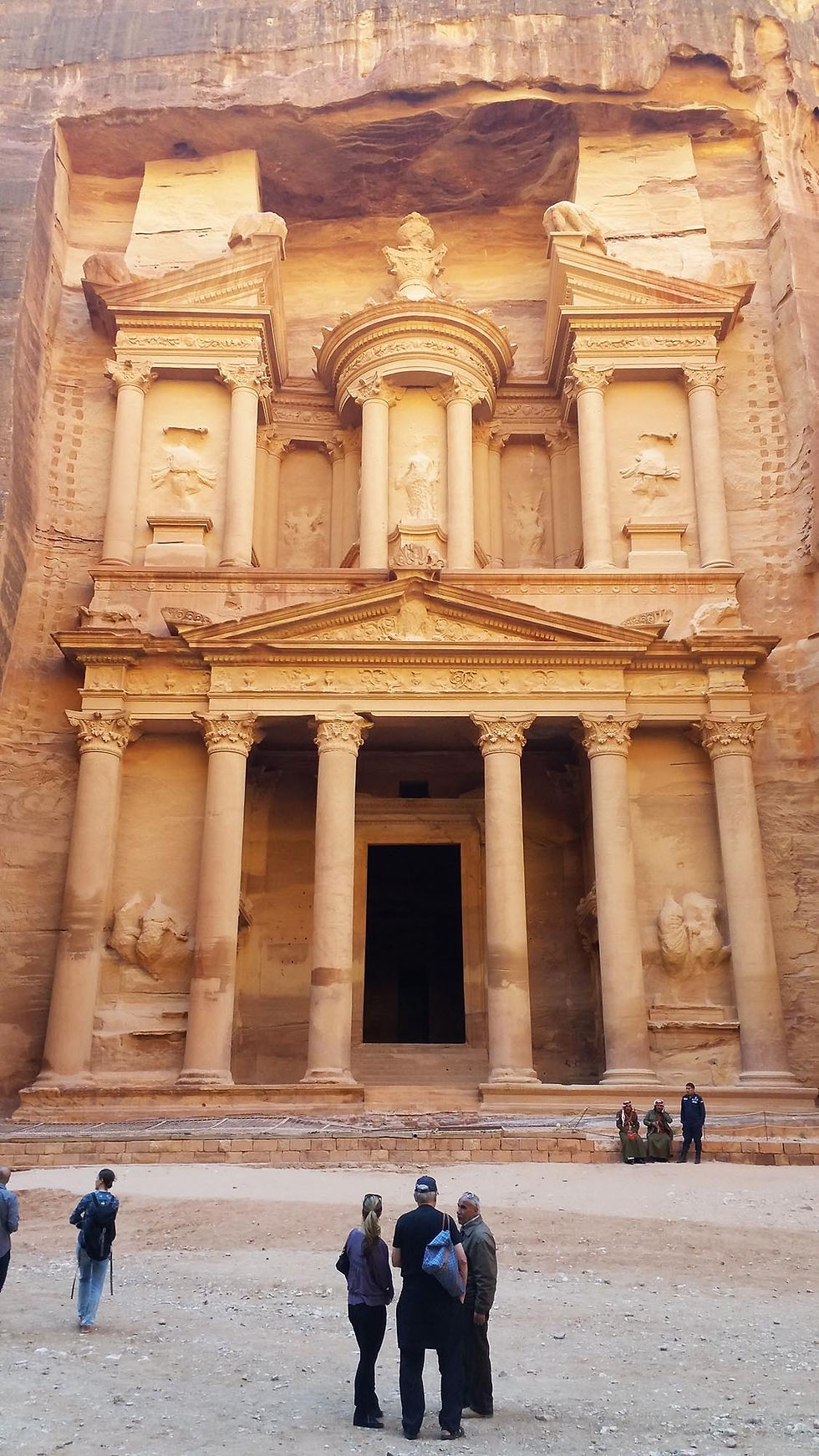 在世界文化遺產佩特拉的貝都因人