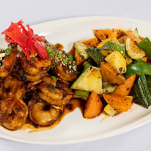 76. Spicy Teriyaki Prawn