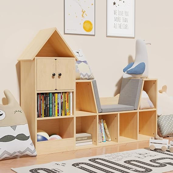 Thumbnail: Palvem Wooden Children's Library Reading Corner