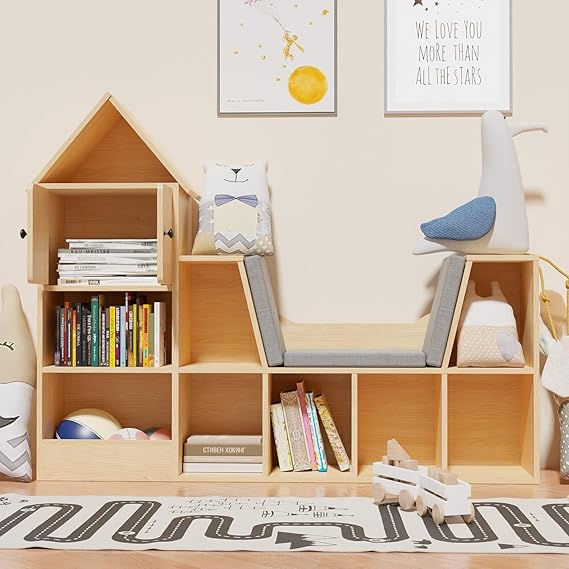 Thumbnail: Palvem Wooden Children's Library Reading Corner