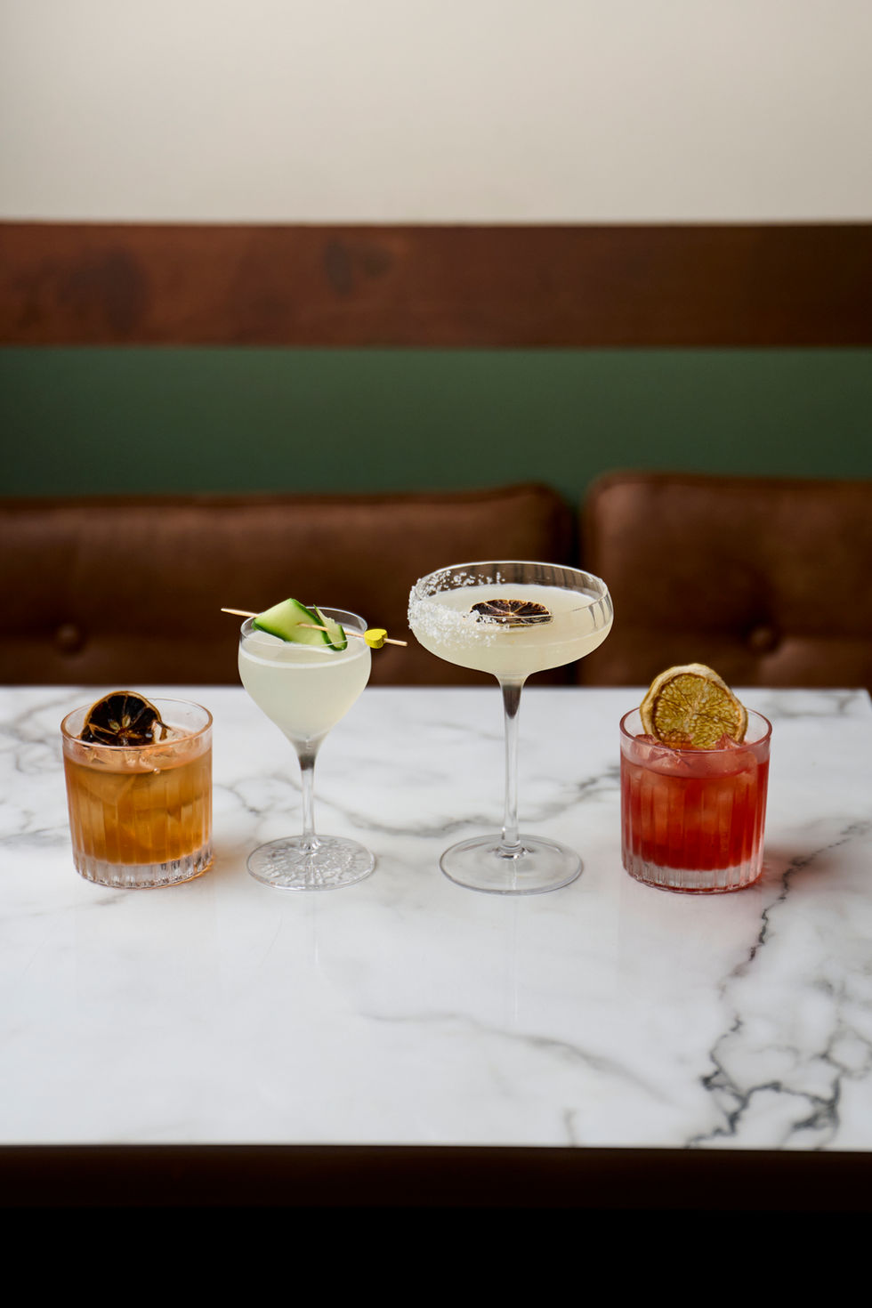 Selection of signature cocktails at Little Z Bentleigh.