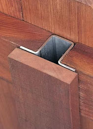 Steel post option hidden system