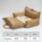 Thumbnail: Waterproof Dog Car Seat Bed