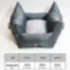 Thumbnail: Waterproof Dog Car Seat Bed