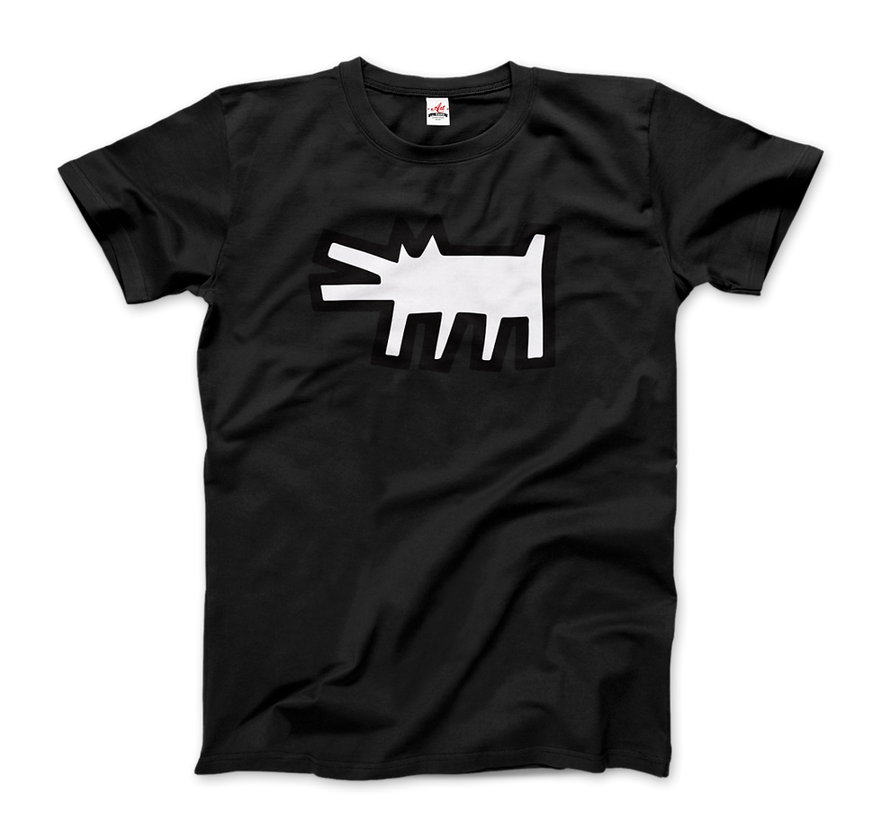Thumbnail: Keith Haring the Barking Dog Icon, 1990 Street Art T-Shirt