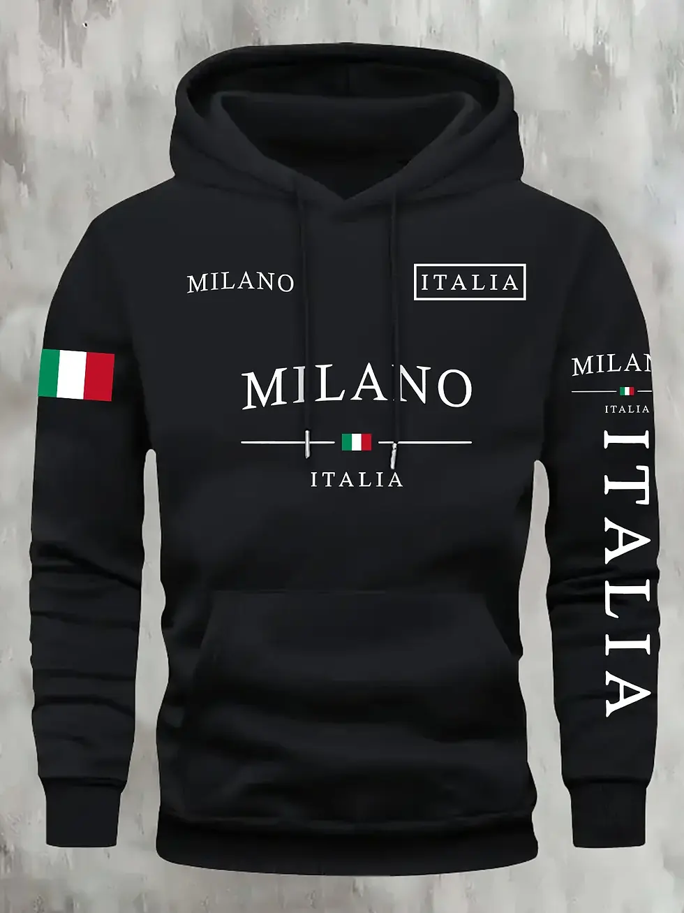 Miniatura: ITALIA MILANO Men Women Hoodie Outdoor Street Casual Sports Vacation Trend Sprin