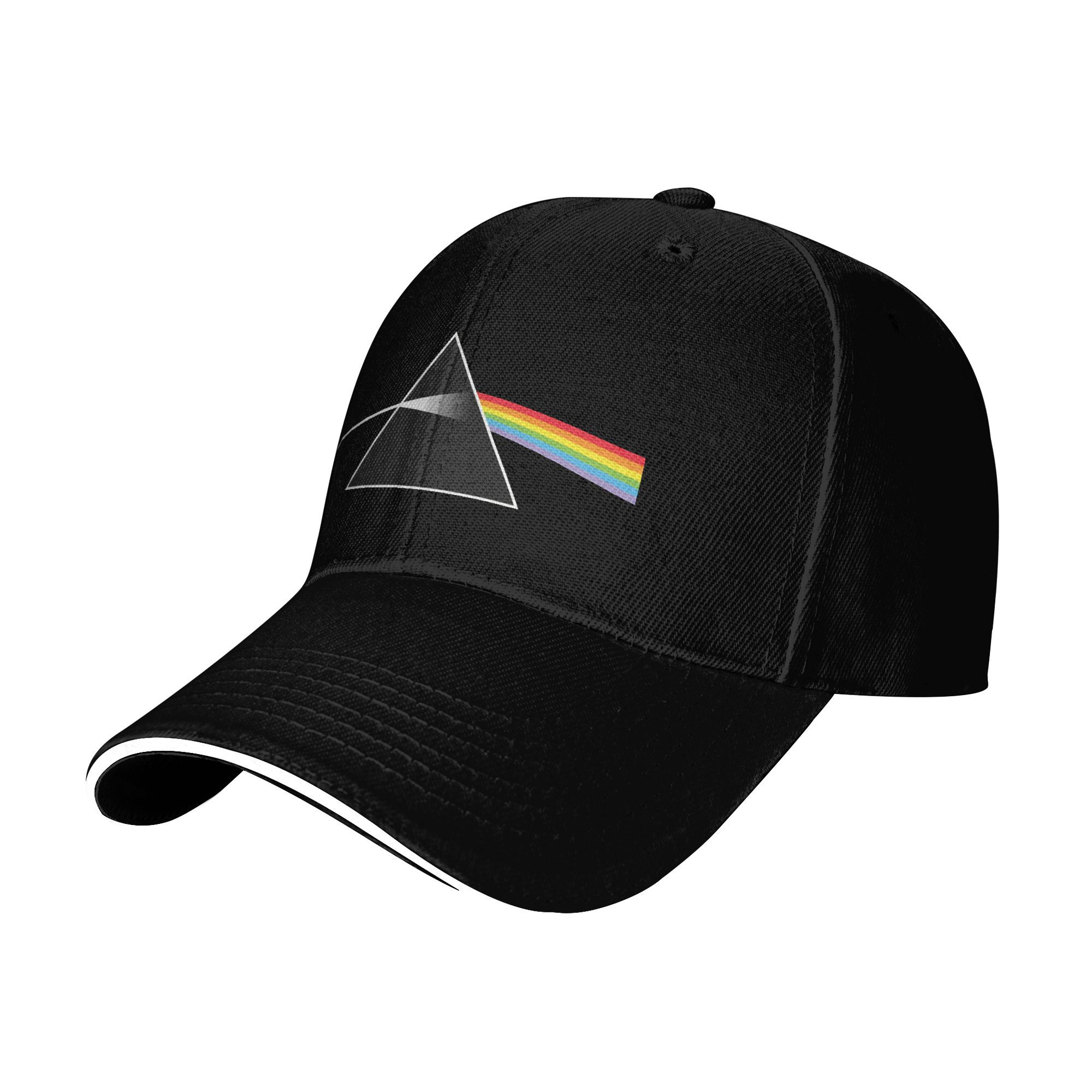 Band P-Pink Floyds Break Triangel Rainbow Baseball Cap Outdoor Sport Sun Visor T