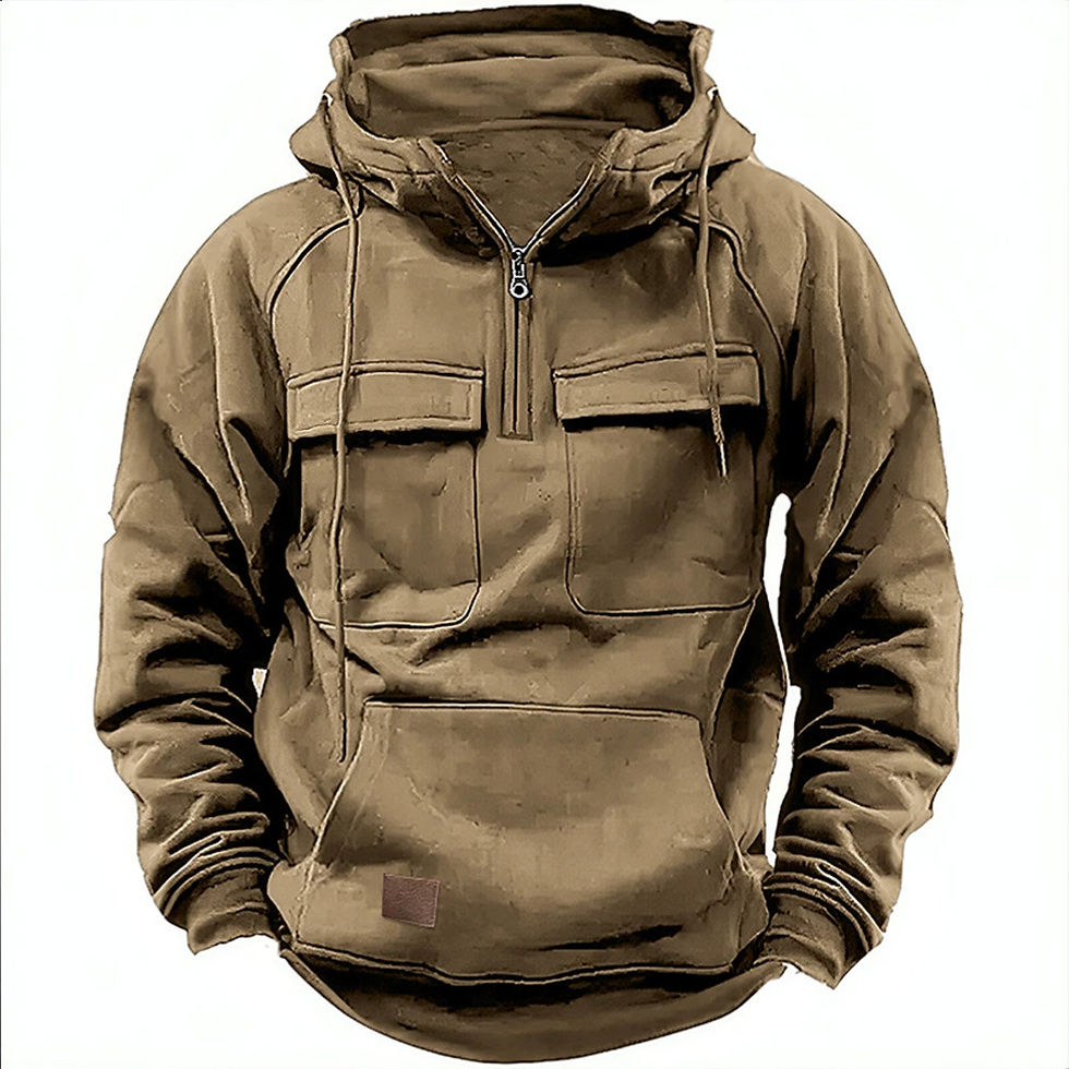 Miniatura: Men's Muscle Movement Workwear Style Spring-Autumn New Model Fashion Solid Color