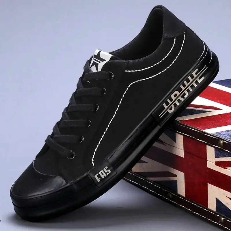 Miniatura: 2026 New Men Canvas Shoes Breathable Outdoor Mens Casual Shoes Comfortable Sprin