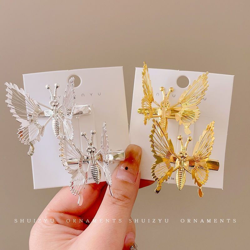 Miniatura: Cute Wings Butterfly Hair Accessories Metal Sparkling Hair Clips Decoration Hair