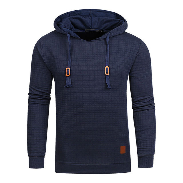Miniatura: Warm Men's Solid Color Casual Hoodie Oversize Sweatshirt Sweatshirt With Zipper 