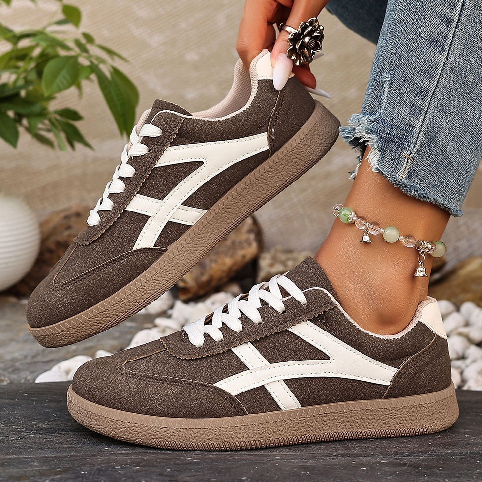 Miniatura: Women Sneakers 2026 Fashion Casual Flats Vulcanize Shoes Round Toe Lace Up Comfo