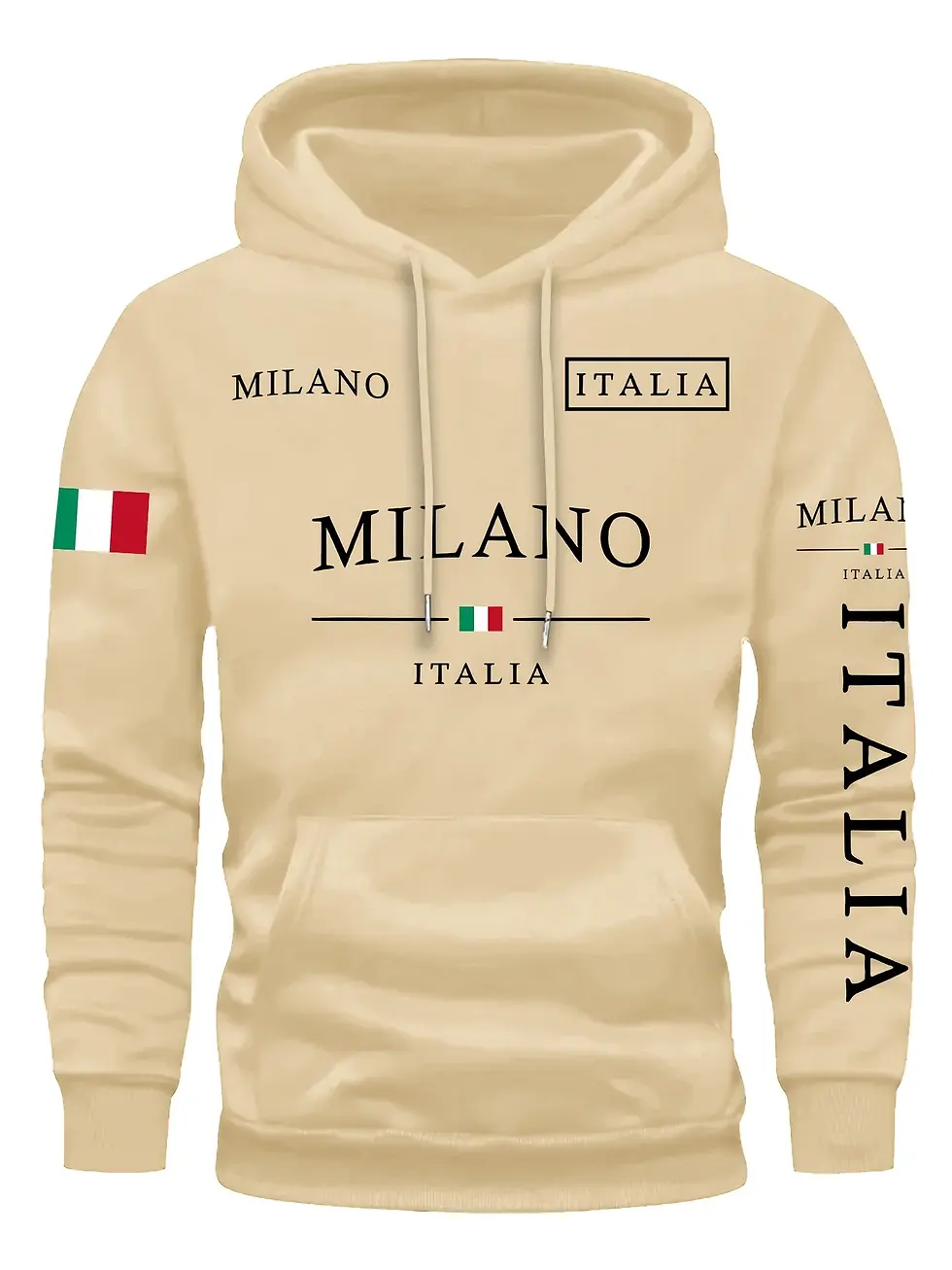 Miniatura: ITALIA MILANO Men Women Hoodie Outdoor Street Casual Sports Vacation Trend Sprin