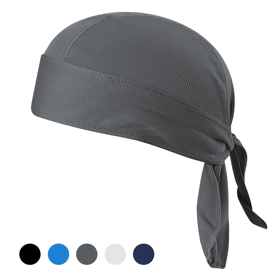 Miniatura: Bicycle Headband Sweat-wicking Cap Cycling Headscarf Quick-dry Sun-Protective Ha