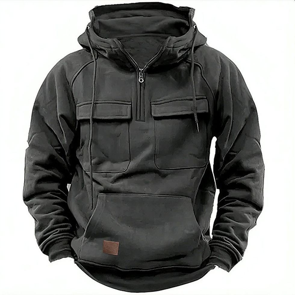 Miniatura: Men's Muscle Movement Workwear Style Spring-Autumn New Model Fashion Solid Color