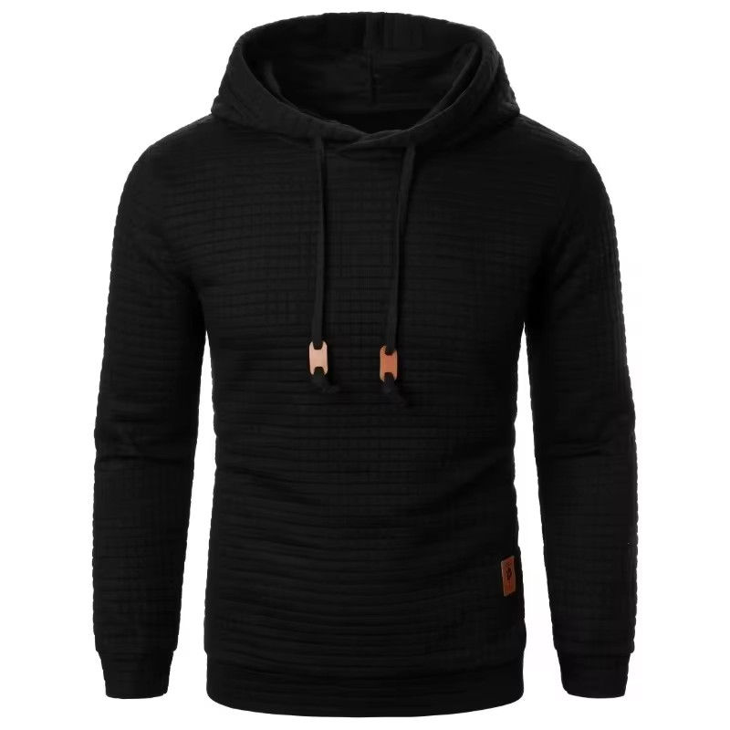 Miniatura: Warm Men's Solid Color Casual Hoodie Oversize Sweatshirt Sweatshirt With Zipper 